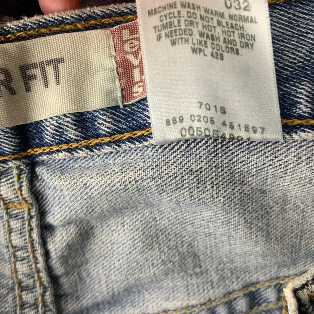 Levis Men Size 40 x 29 Jeans 505 Regular Fit Straight Light Pants Cotton Y2K 05 - Picture 8 of 8